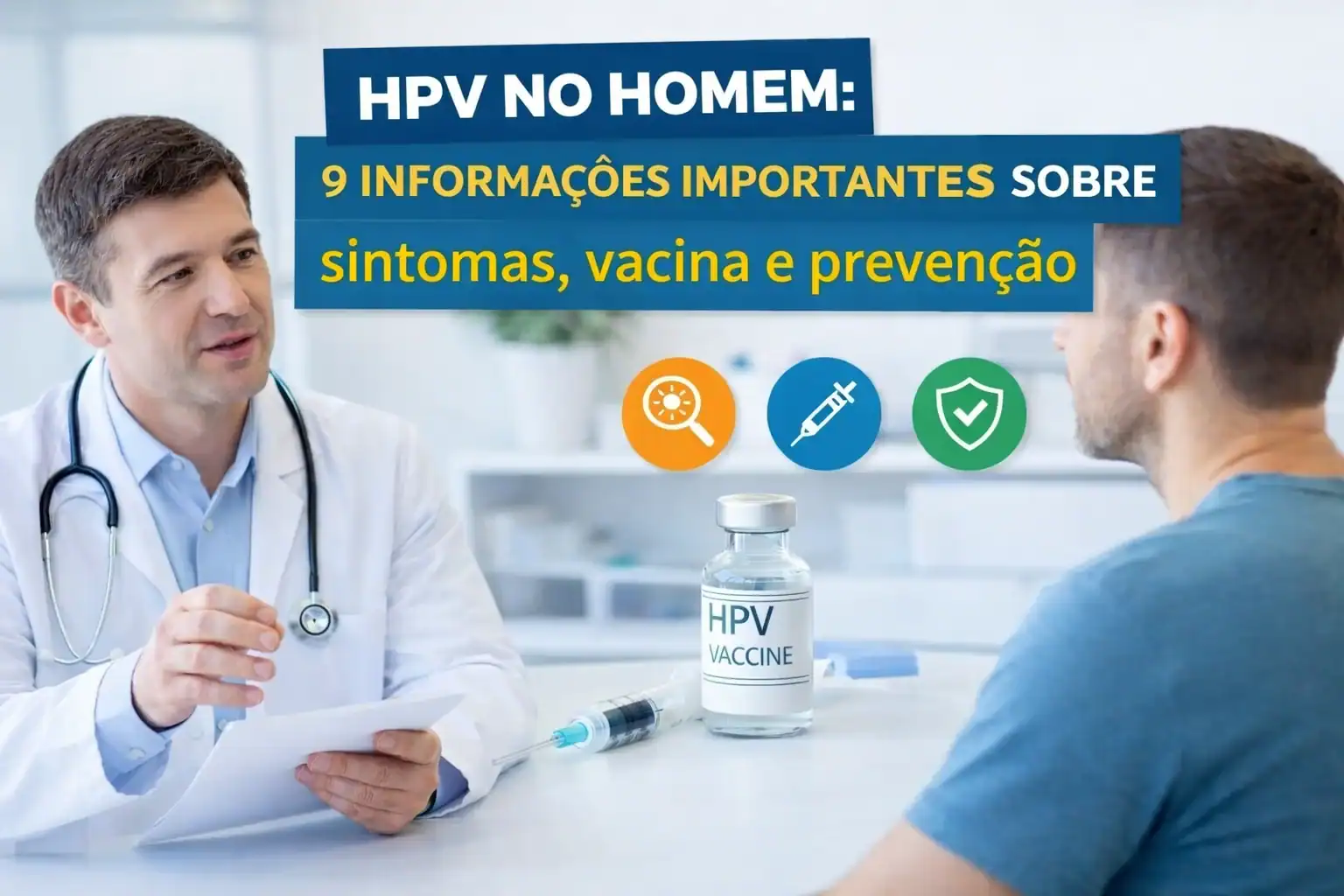 HPV no homem – prevenção, sintomas e vacinação masculina